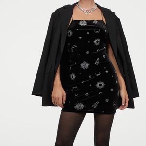 Body Con black dress zodiac